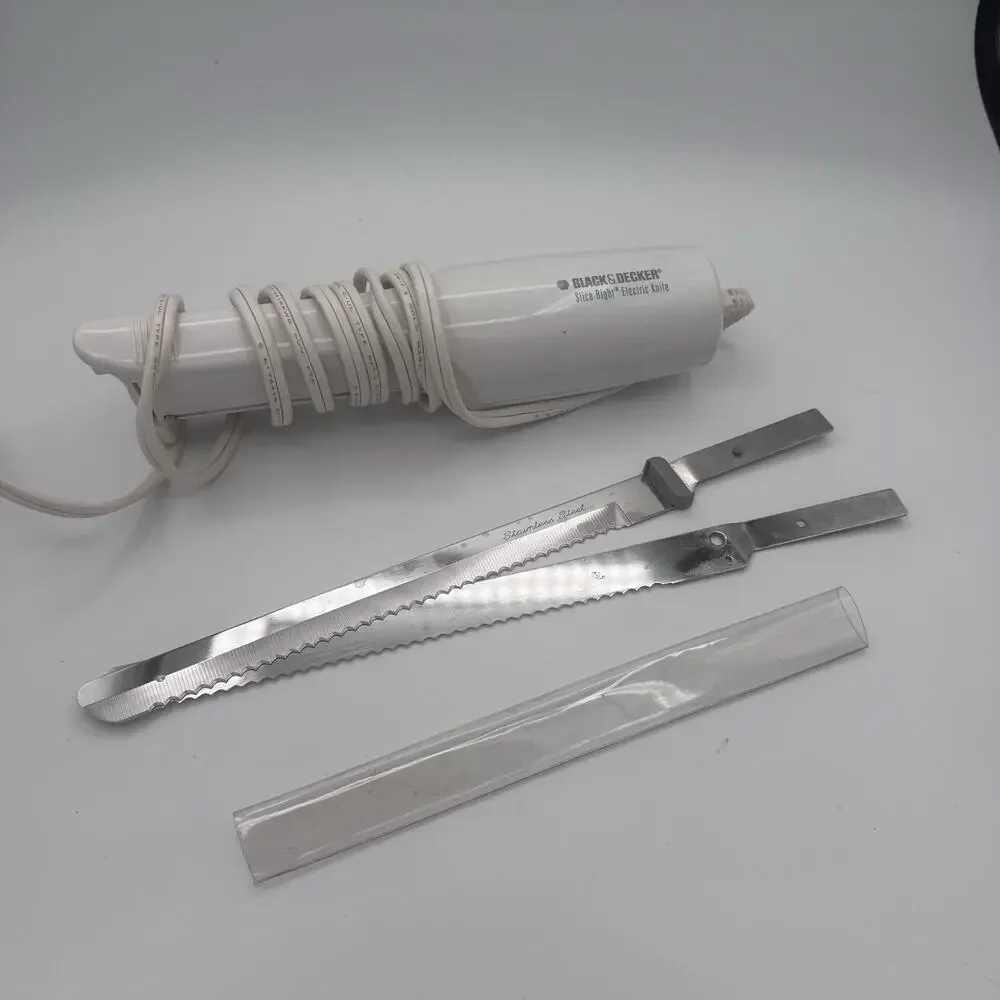 Black & Decker Slice Right EK300 Electric Carving Knife In Box Tested/Works